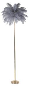 Stojacia lampa v sivo-zlatej farbe (výška 160 cm) Palm – Mauro Ferretti