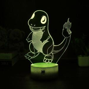 Beling 3D lampa,Charmander, 7 farebná S476