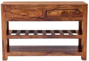 Konzolový stolík so šuplíkmi z dreva palisander 110x35x76