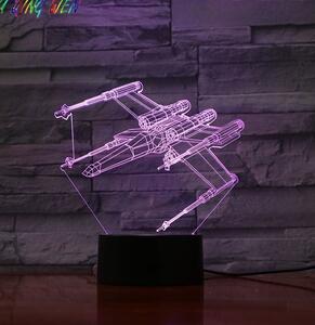 Beling 3D lampa, X-wing, 7 farebná S472