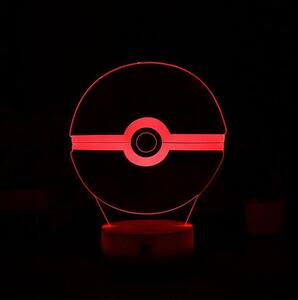 Beling 3D lampa,Pokebal , 7 farebná S482