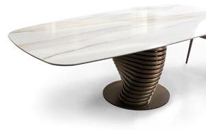 ROTOLO dizajnový zaoblený jedálenský stôl