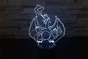 Beling Detská lampa,Charizard, 7 farebná QS477