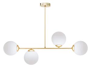 Luster na tyči FIRA 4xE27/60W/230V zlatá