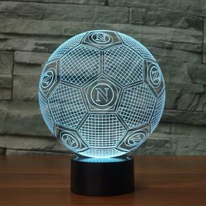 Beling Detská lampa,S.S.C. Napoli lopta, 7 farebná QS461