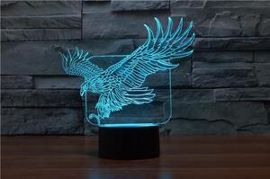 Beling 3D lampa, Eagles, 7 farebná S491