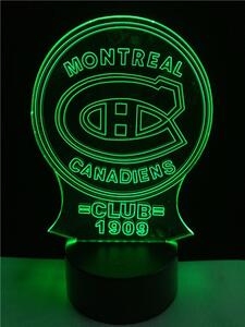 Beling 3D lampa, Montreal Canadiens, 16 farebná S494