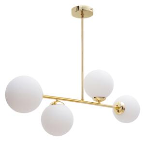 Luster na tyči FIRA 4xE27/60W/230V zlatá