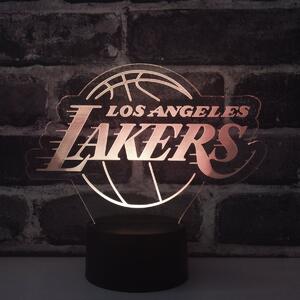 Beling 3D lampa, Los Angeles Lakers, 7 farebná S493