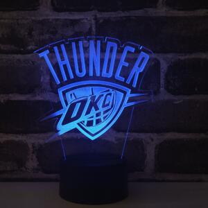 Beling 3D lampa, Oklahoma City Thunder, 7 farebná S495