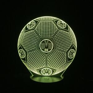 Beling Detská lampa,lopta s logom BVB Borussia Dortmund, 7 farebná QS460