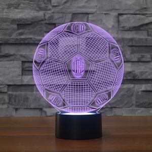 Beling Detská lampa, Lopta s logom AC Miláno, 7 farebná QS192