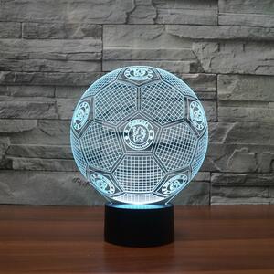 Beling Detská lampa , Lopta s logom Chelsea, 7 farebná QS194