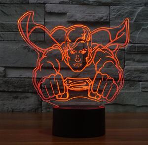 Beling Detská lampa , Superman, 7 farebná S501