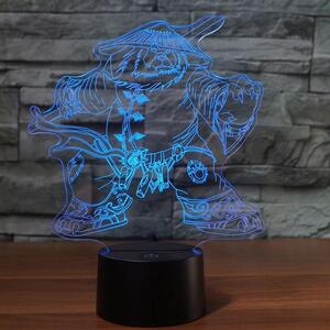 Beling 3D lampa,CHEN STORMSTOUT, 7 Farebná S163842HTW