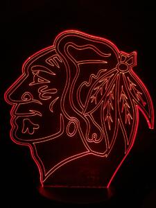 Beling 3D lampa, Chicago Blackhawks, 16 barevná S163842RT