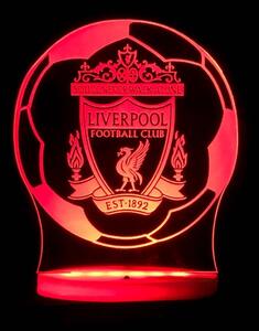 Beling 3D lampa, Liverpool v lopte, futbalový darček,16 farebná S371TTR