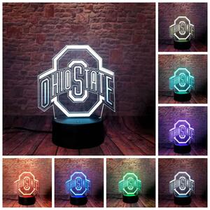 Beling 3D lampa, 3D lampa Ohio State , 16 farebná SC0354F