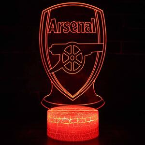 Beling 3D lampa, 3D lampa Arsenal, futbalový darček, 16 farebná S203JK
