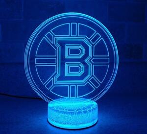 Beling 3D lampa, 3D lampa Boston Bruins , 16 farebná SSS0354F