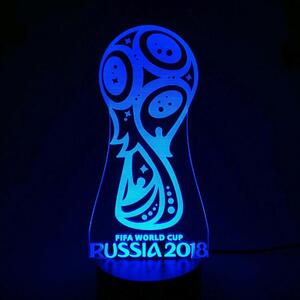 Beling 3D lampa, Russia word cup 2018,futbalový darček ,16 farebná S371TTR1