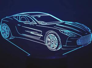 Beling 3D lampa,Aston Martin , 7 farebná DF547DFV2