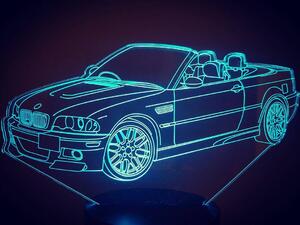 Beling 3D lampa,BMW M3 cabriolet , 7 farebná DFJWQDFV2HHW