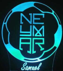 Beling 3D lampa,Neymar v lopte, futbalový darček,16 farebná S2JDDES903