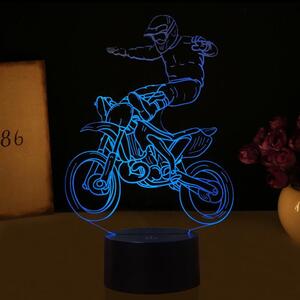 Beling 3D lampa, Motokrosový jazdec 3 , 7 farebná DW532DS13