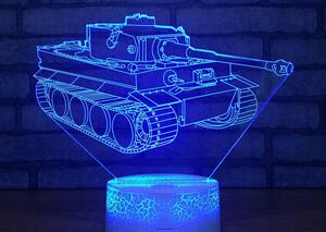 Beling 3D lampa,Tank Tiger , 7 farebná DFJE58D9JJW