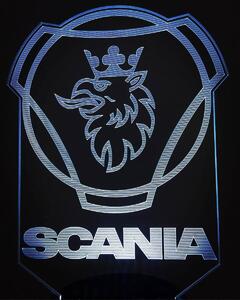 Beling 3D lampa, Scania Logo , 7 farebná DW5DHDS13