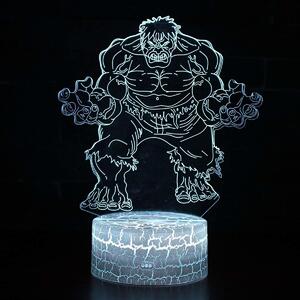 Beling 3D lampa, Hulk 2, 7 farebná S295LKTDDC