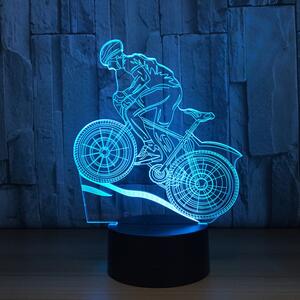 Beling 3D lampa,Cyklista , 7 farebná S2JDDSDDAES90J3