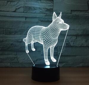 Beling 3D lampa, Nemecký ovčiak, 7 farebná S42QA875STA