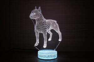 Beling 3D lampa,Boxer, 7 farebná S4ASC13