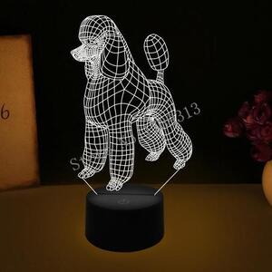 Beling 3D lampa, Pudel, 7 farebná S42QASTA14