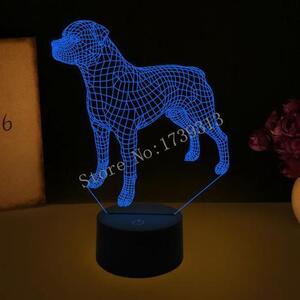 Beling 3D lampa, Rotvajler , 7 farebná S42QASTA