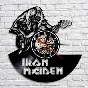 Beling vinylové nástenné hodiny Iron Maiden čierne JK854