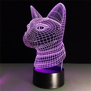 Beling 3D lampa, egyptská mačka, 7 farebná S4ASCS32