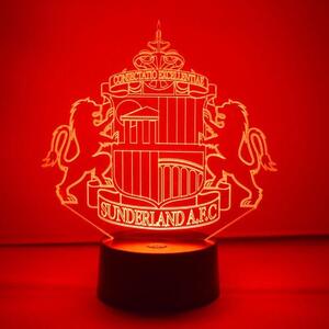 Beling 3D lampa,Sunderland, futbalový darček,16 farebná S3DSD652L