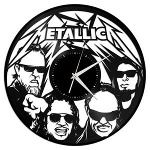 Beling vinylové nástenné hodiny Metallica čierne SDFL85