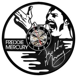 Beling vinylové nástenné hodiny Freddie Mercury čierne AS854