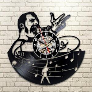Beling vinylové nástenné hodiny Freddie Mercury čierne, AS785S695