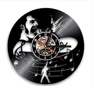 Beling vinylové nástenné hodiny Freddie Mercury čierne, AS785QN