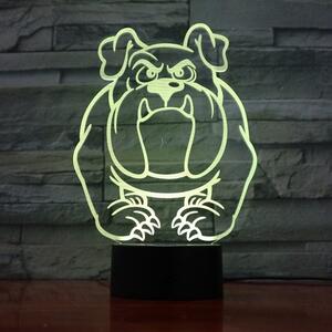 Beling 3D lampa,Pitbull , 7 farebná LEQ52