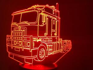 Beling 3D lampa,Kamión kenworth, 7 farebná D58A37DS