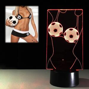 Beling 3D lampa,futbalová podprsenka, futbalový darček,16 farebná RCD652L