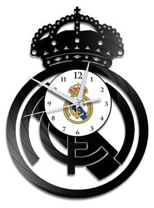 Beling vinylové nástenné hodiny Real Madrid čierne, GQC2D