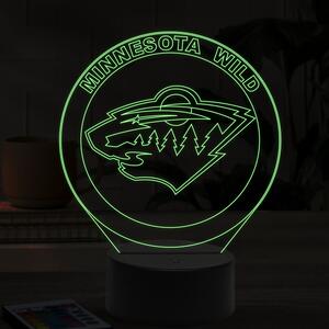 Beling 3D lampa,Minnesota Wild, 16 farebná 9FGH5AY9V