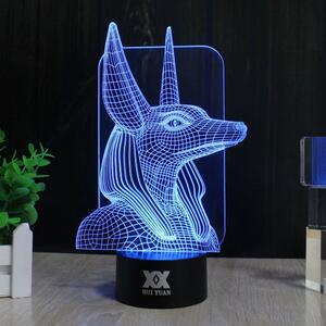 Beling 3D lampa, Anubis, 7 farebná SMNSQ209ST